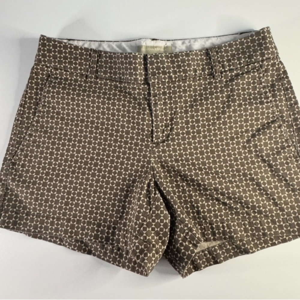 Banana Republic Geometric Brown Women's Shorts‎